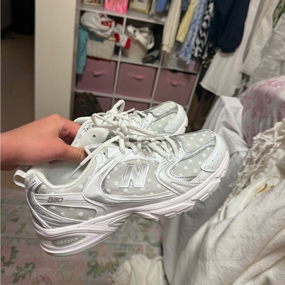 New Balance Polka Dot Tennis Shoes - Picture 2 of 5